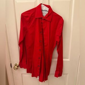 Apt 9 red button down shirt